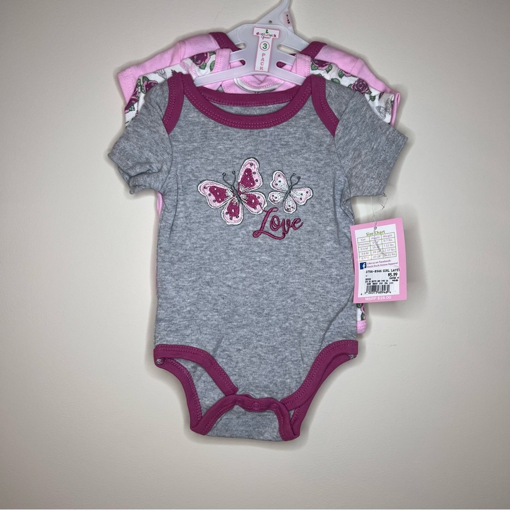 Butterfly bodysuits set